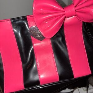 Madison K. Chic Pink and Black Women's Bag